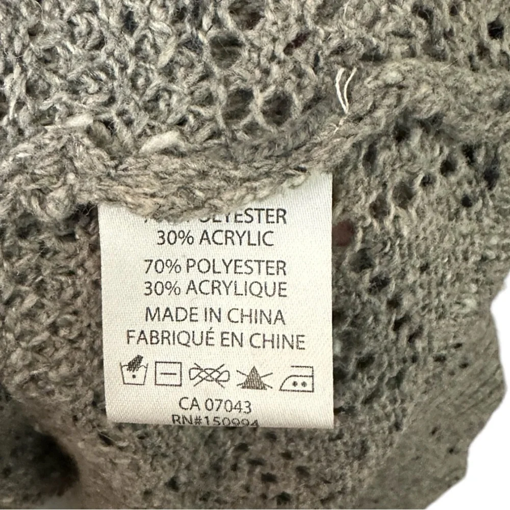 🌸Belle- Gray Knit Long Sweater- Size 3X